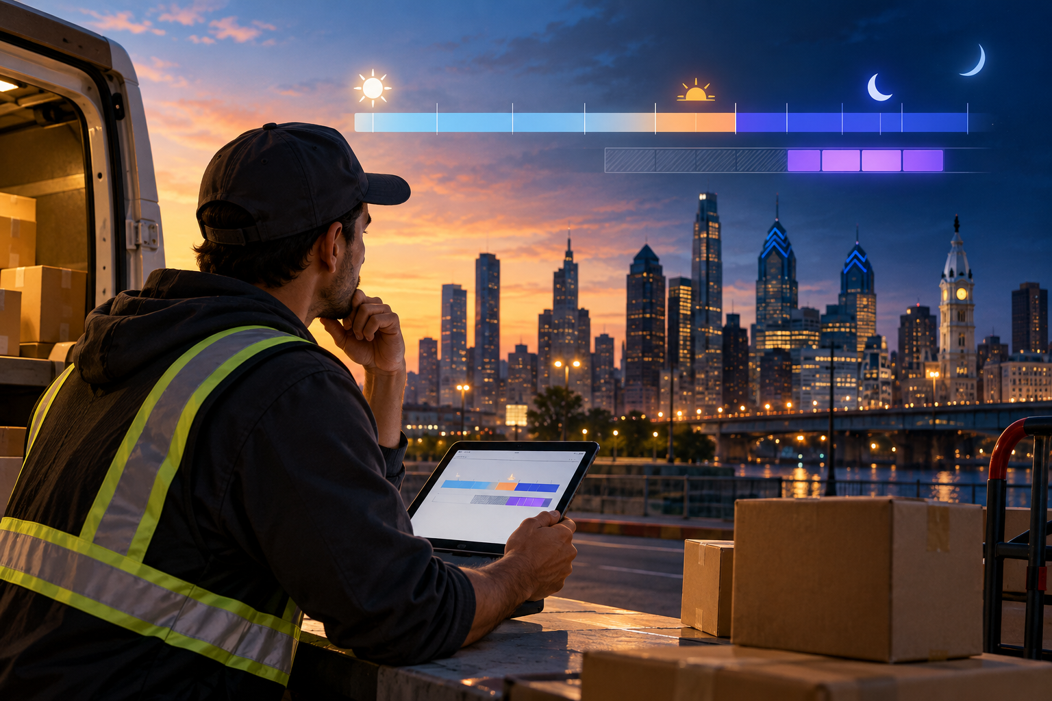 night shift premiums in Philadelphia delivery jobs: distinguishing base-paid hours from premium-eligible hours and checking whether a quoted rate already includes the addition.