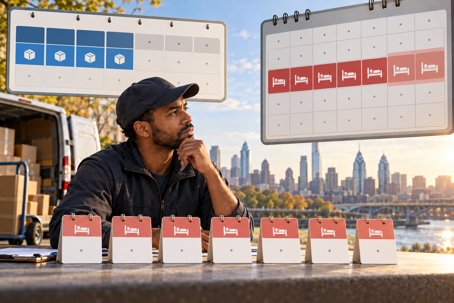 workers’ compensation waiting period for Philadelphia delivery workers: distinguishing disability calendar days from missed shifts and tracking the status of the first seven days.